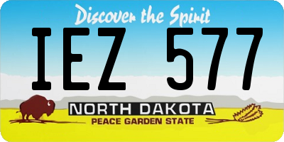 ND license plate IEZ577