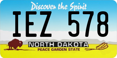 ND license plate IEZ578