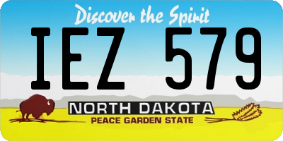 ND license plate IEZ579