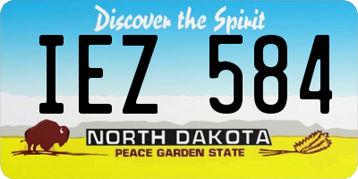 ND license plate IEZ584