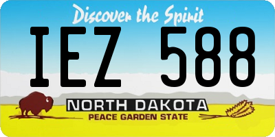 ND license plate IEZ588