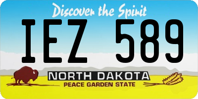 ND license plate IEZ589
