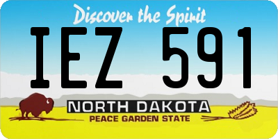 ND license plate IEZ591