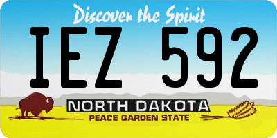 ND license plate IEZ592