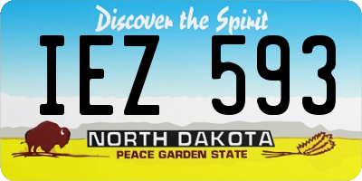 ND license plate IEZ593