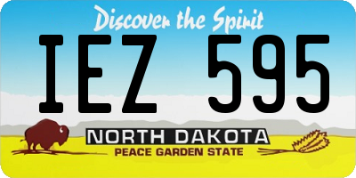 ND license plate IEZ595