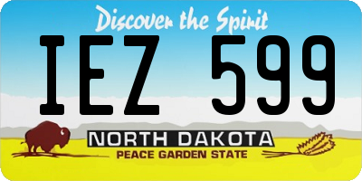ND license plate IEZ599
