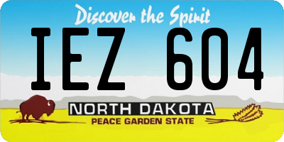 ND license plate IEZ604