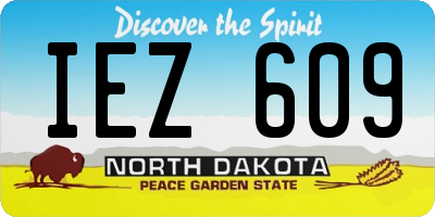 ND license plate IEZ609