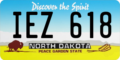 ND license plate IEZ618