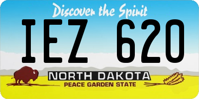 ND license plate IEZ620