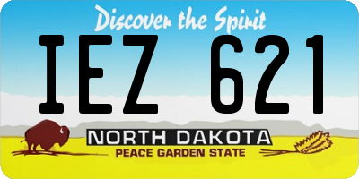 ND license plate IEZ621