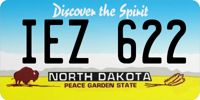 ND license plate IEZ622