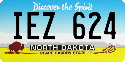 ND license plate IEZ624
