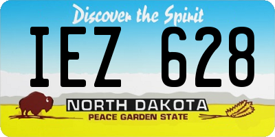 ND license plate IEZ628