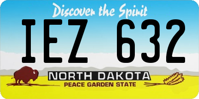 ND license plate IEZ632