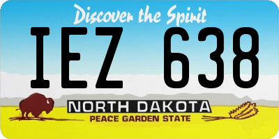 ND license plate IEZ638