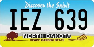 ND license plate IEZ639