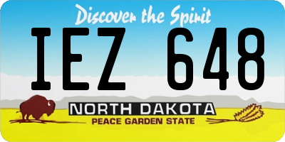 ND license plate IEZ648