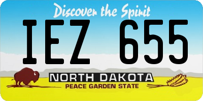 ND license plate IEZ655