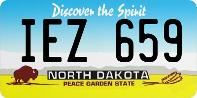 ND license plate IEZ659