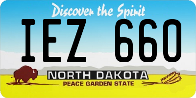 ND license plate IEZ660