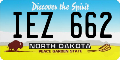 ND license plate IEZ662