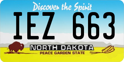 ND license plate IEZ663