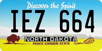 ND license plate IEZ664