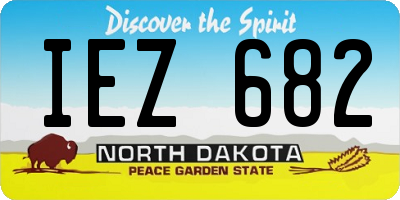 ND license plate IEZ682