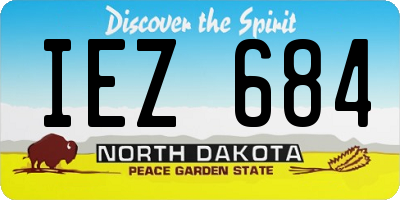 ND license plate IEZ684