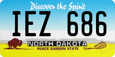ND license plate IEZ686