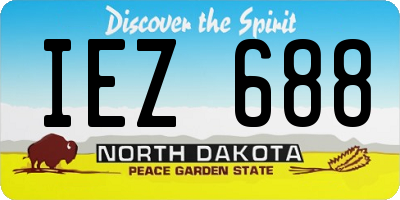 ND license plate IEZ688