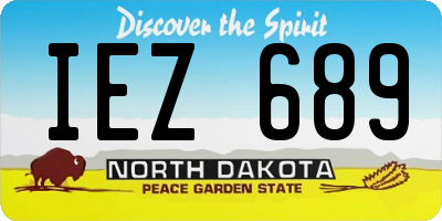 ND license plate IEZ689