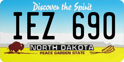 ND license plate IEZ690