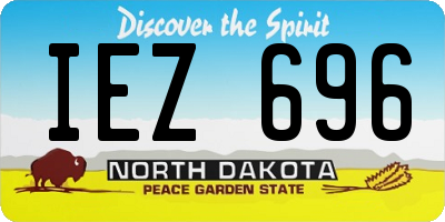 ND license plate IEZ696