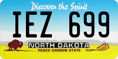 ND license plate IEZ699