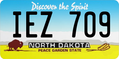 ND license plate IEZ709
