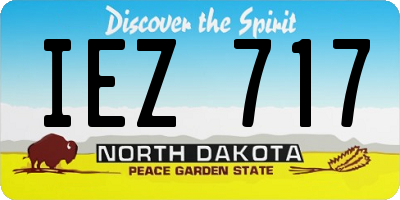 ND license plate IEZ717
