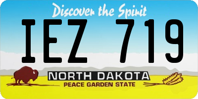 ND license plate IEZ719