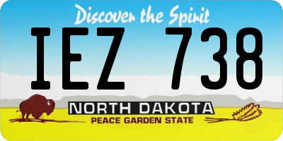 ND license plate IEZ738