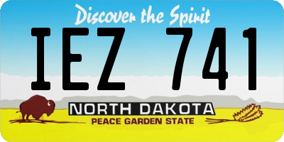 ND license plate IEZ741