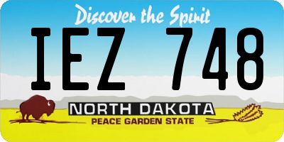 ND license plate IEZ748