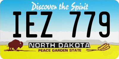 ND license plate IEZ779