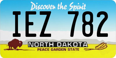 ND license plate IEZ782