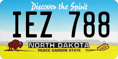 ND license plate IEZ788