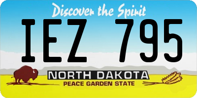 ND license plate IEZ795