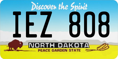 ND license plate IEZ808