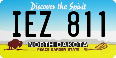 ND license plate IEZ811