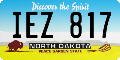 ND license plate IEZ817